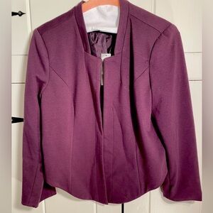 WD-NY Women's Plum Detailed Blazer Size Medium.